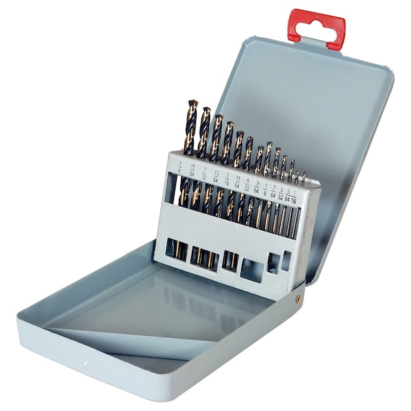 Cle-Force 13PC 1/16-1/4X64 1604 BLK&GLD HD JOB SET C69030 - main