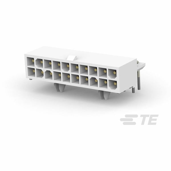 Te Connectivity Pin & Socket Connectors Header 20 Pos R/A Gold Dual Row 1-794106-1 - main