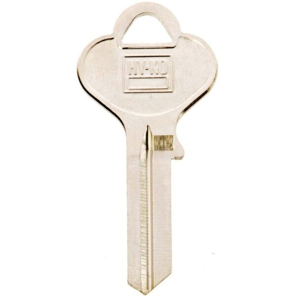 Hy-Ko Key Blank, Brass, Nickel, For: Eagle Cabinet, House Locks and Padlocks 11010EA27 - main