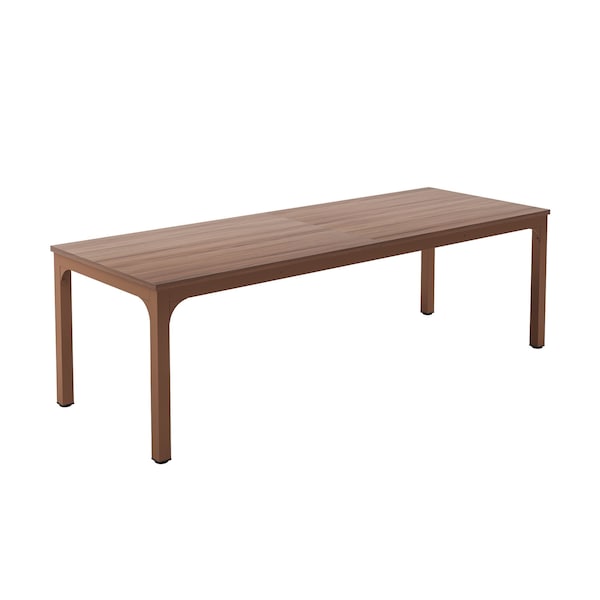 Homeroots 46" Brown Wood and Iron Dining Table 635739 - main