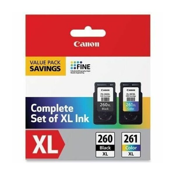 Canon High-Yield Ink CL-261XL/PG-260XL, Black/Color 3706C005 - main