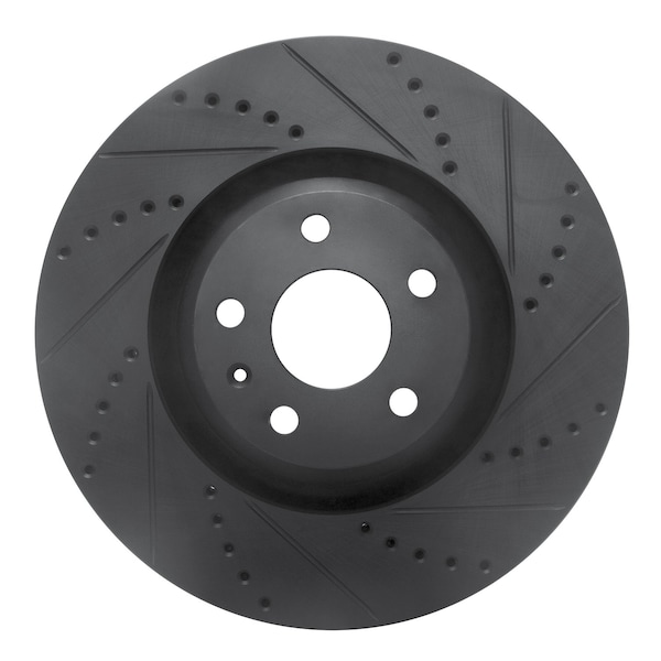 Dynamic Friction Co DFC Brake Rotor - Drilled and Slotted - Black 633-73054R - main