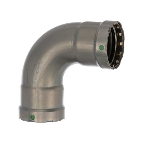 Viega MegaPress 90 elbow P1 2 P2 2 carbon steel zinc-nickel coating 25225 - main