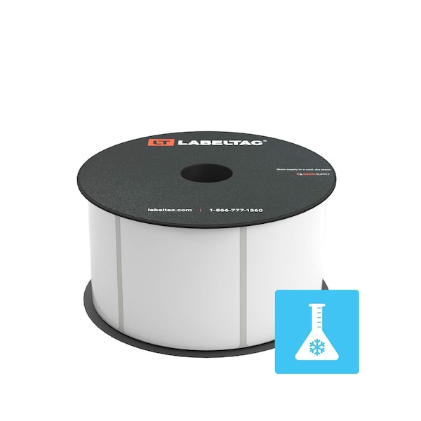 Labeltac LabelTac 4 and Pro Model Die-cut Cryogenic Laboratory Supply, 2.5in x 2in, 750 Labels/Roll LT252CG-750 - main