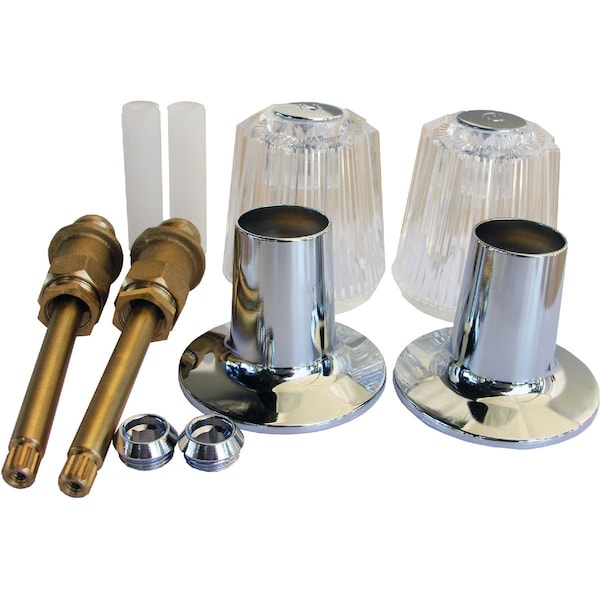 Westlake Pipe & Fittings Price Pfister 2-Valve Round Clear Tub & Shower Handle Kit 1/1/9071 - main