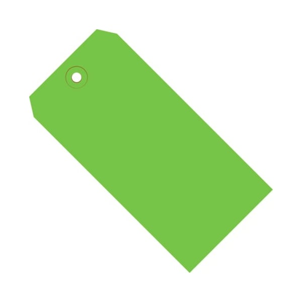 Box Packaging Global Industrial Shipping Tag #7 5-3/4inL x 2-7/8inW Light Green 1000/Pack G11071D - main