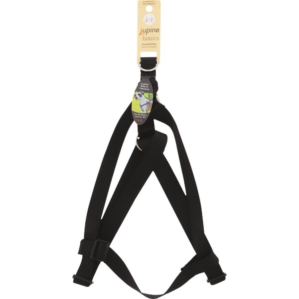 Lupine 1'' Traditional Solid Black 24 to 38'' Step-In Dog Harness 27569 - main