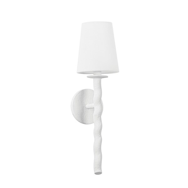 Troy Lighting Alvaro 1 Light Wall Sconce 5.5 In. Gesso White B1220-GSW - main