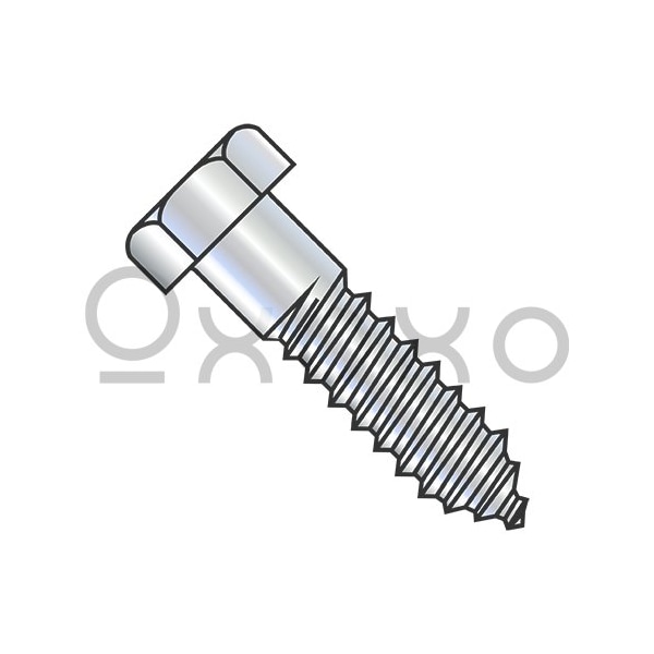 Oxoxo 1/2X3 Hex Lag Screw Zinc Gimlet Point, 100PK 200325 - main