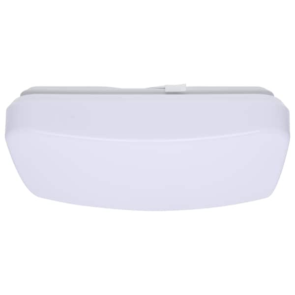 Nuvo 11in. LED Cloud Fixture w/Sensor 11.5W 27K/30K/35K/40K/50K CCT Selectable Square Shape White 120V 62/1855 - main
