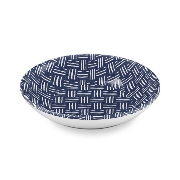 Tarhong 5.2 in. Melamine Indigo Oasis Saucer - 0.75 Cup - Set of 2 PE20774579 - main