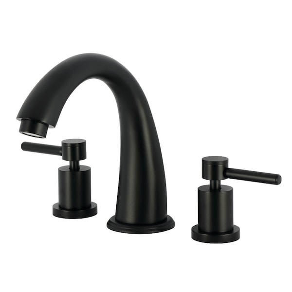 Kingston Brass Two-Handle Deck Mount Roman Tub Faucet, Matte Black KS2360DL - main