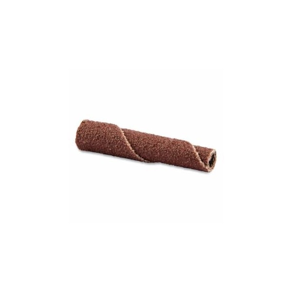 Norton Co Cartridge Roll, R265, Metal, Aluminum Oxide, 1/4 in dia x 1-1/2 in L x 1/8 Arbor, 120 Grit, 100PK 547-66261132184 - main