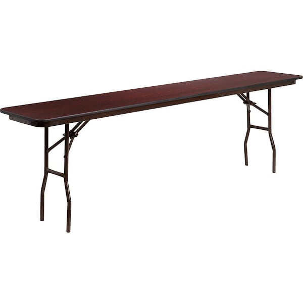 Flash Furniture Rectangle Training Table, Laminate Top, Wood Grain YT-1896-MEL-WAL-GG - main