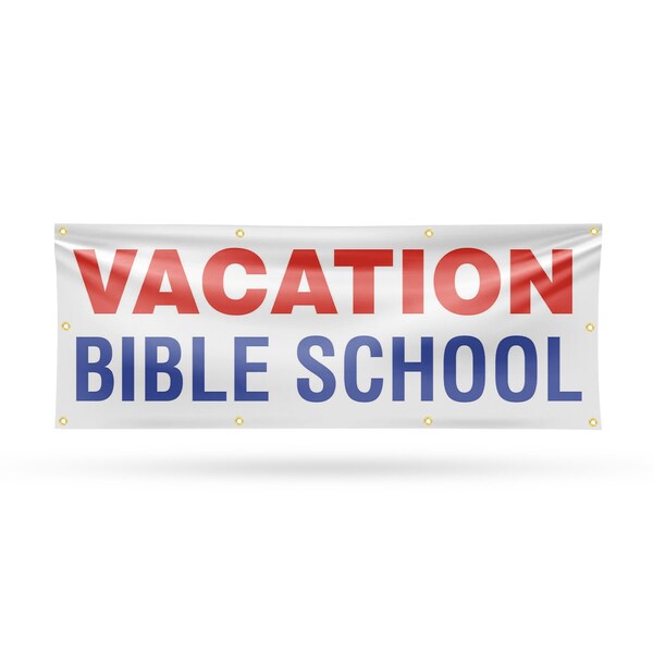 Signmission Vacation Bible School, 36 Inch x 96 Inch, Vinyl Banner B-96-30904 - main