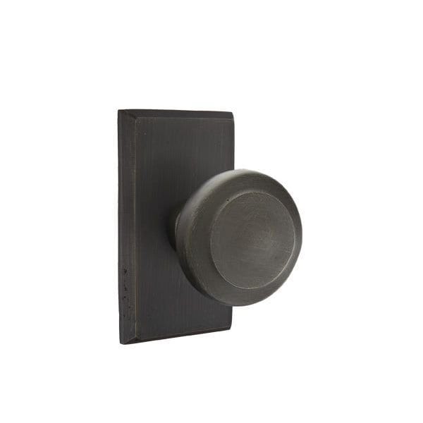 Emtek Residential Door Knobs Privacy Reversible Medium Bronze 7204BUMB - main