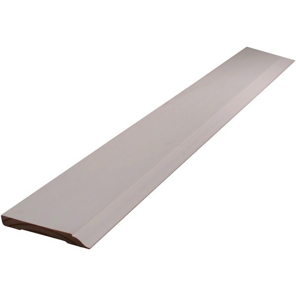 Alexandria Moulding 7/16'' W.x3-1/4'' H.x8 ' L. Wht Finger Joint Pine Colonial Base Molding 0L633-93096C1 - main