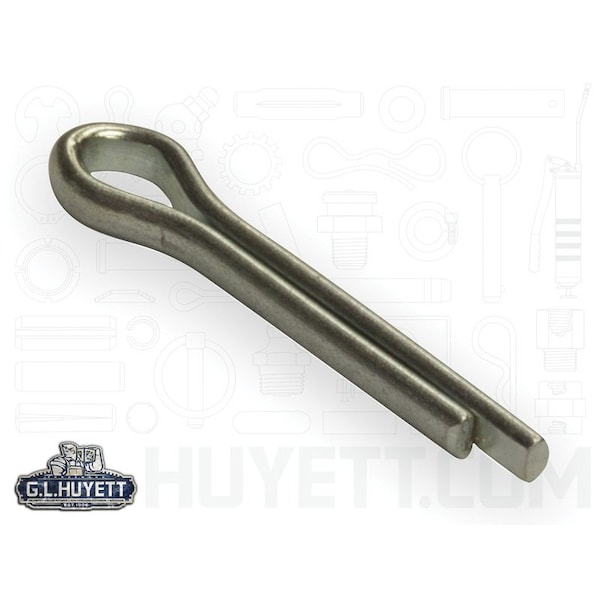 Huyett Cotter Pin, Zinc Plated Carbon Steel, 0.125 in Dia x 0.750 in Effective Length CP-125-0750 - main