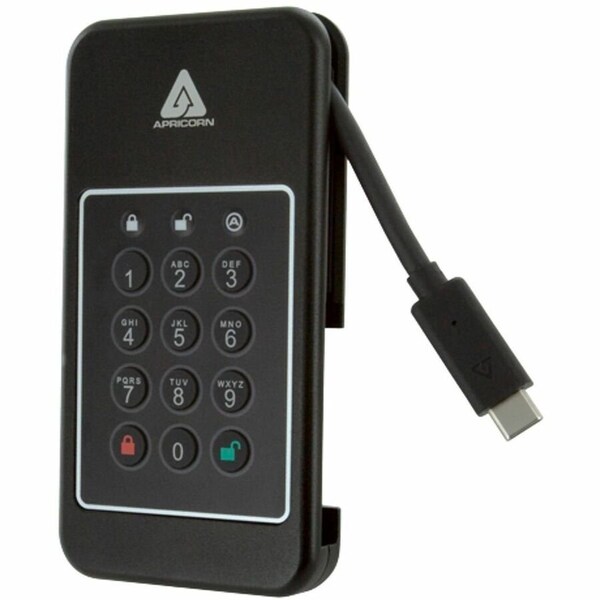 Apricorn 1TB SSD, USB 3.0 ENCRYPTED DRIVE ULTRA RUGGED, SUPER FAST HARDWARE-BASED 256-B ANVX-1TB - main