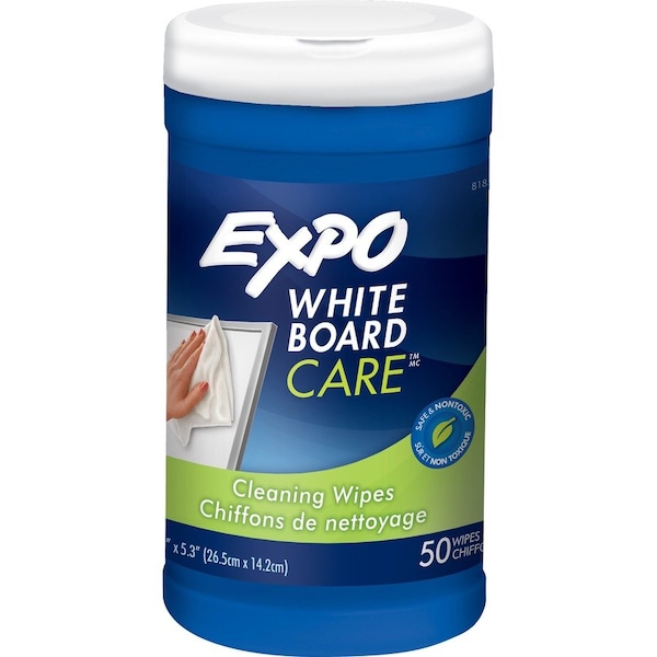 Expo Dry-Erase Board Cleaning Wet Wipes, 50 Per Container, PK2 81850 - main