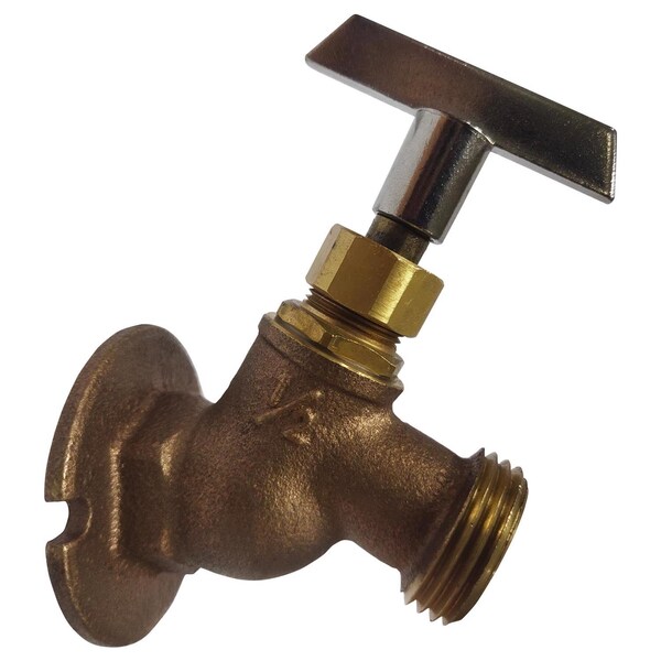B & K Homewerks 1/2 in. FIP X 3/4 in. MHT Brass Sillcock Valve VSCKEYB3 - main