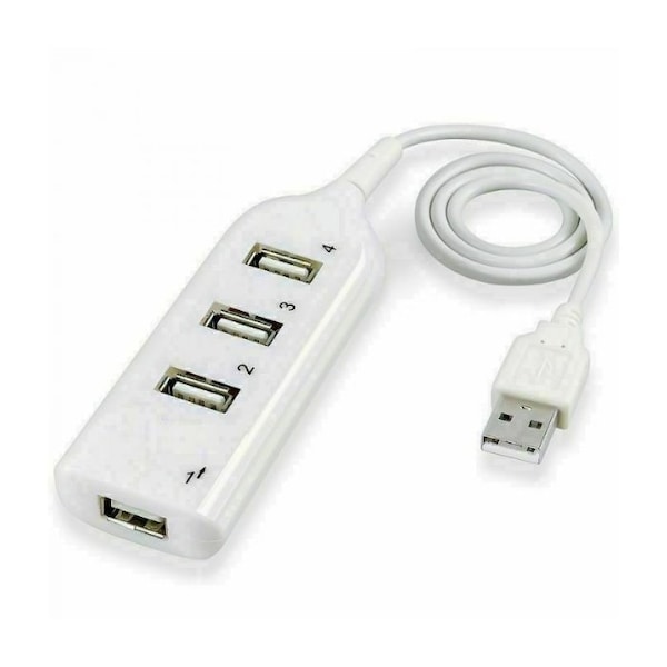 Sanoxy White USB 2.0 Hi-Speed 4-Port Splitter Hub For PC Notebook High Speed Computer SANOXY-PCMOUSE7-we - main