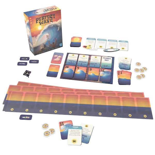 Usaopoly The Perfect Wave Surfing Themed Light Strategy Card Game HB158-811 - main