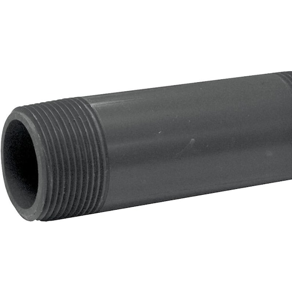 Genova Products Lasco 212040Bc Pipe Nipple, 1-1/4 In, Pvc, Sch 80 Schedule, 4 In L 386040D - main