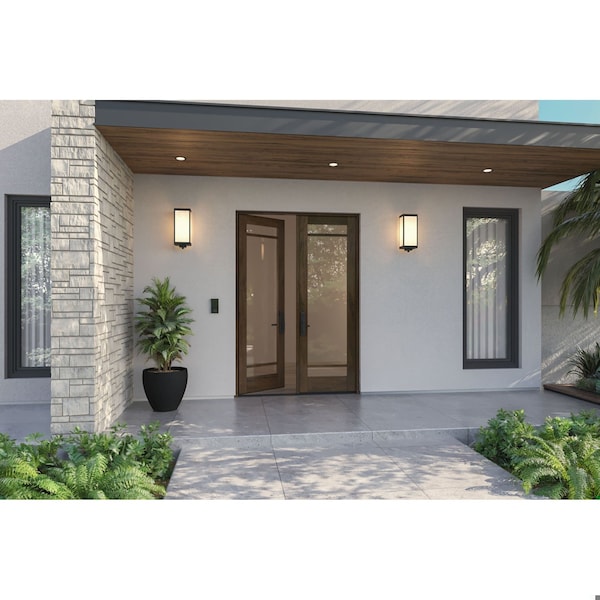 Doornmore G10302, 66.5" x 98" ( 2x32" Door) Left Hand, Mahogany SDL 3 Lite Exterior Door G10302-SW-3296_2_LI - main