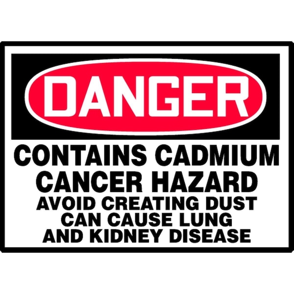 Accuform OSHA DANGER SAFETY LABEL CONTAINS LCAW100VSP - main