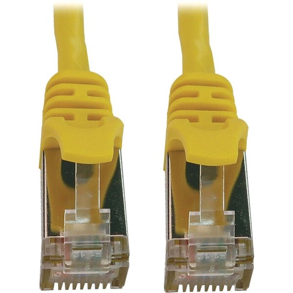 Eaton Tripp Lite Series Cat6a 10G Snagless Shielded Slim STP Ethernet Cable RJ45 M/M, PoE, N262-S15-YW - main