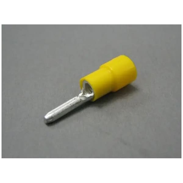 Nichifu Eco-Friendly Polycarbonate Insulated Pin Terminals, AWG 12-10 TMEX TC-5.5-11-YEL - main