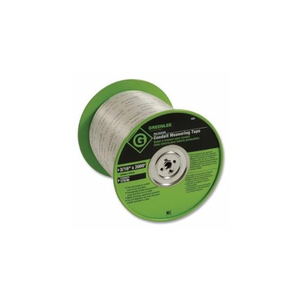 Green Leaf Poly-Measuring Tape, 3/16 in W, Waterproof Polyester, 3000 ft 332-435 - main