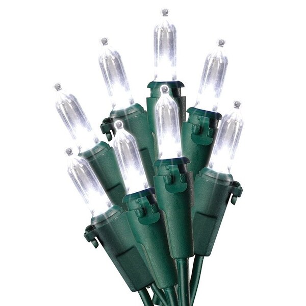 Sylvania W11L1604 Light Set, Christmas, 120 V, 9.6 W, LED Lamp, Cool White Lamp, 25,000 hr Average Life V40842-33 - main