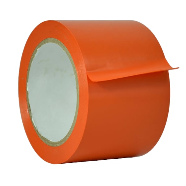 Wod Tape PVC, Orange, 3 inch (72mm) W., 6 mil Thickness, 16 PK WOD VTC606-03000-16-60-ORA - main