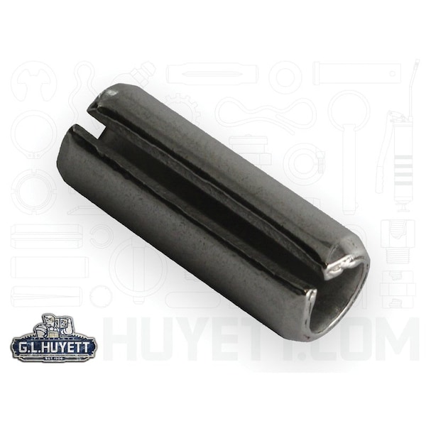 Huyett Slotted Spring Pin, Standard Duty, Passivated 420 SS, 0.375 in Dia x 1.000 in Length x 0.077 in Wall SPSP-375-1000 - main