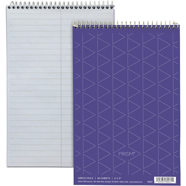 Tops Business Forms TOPS, PRISM STENO BOOKS, GREGG RULE, 6 X 9, ORCHID, 4PK 80264 - main