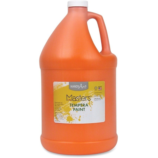 Handy Art Little Masters® Tempera Paint, Orange, Gallon 204-715 - main