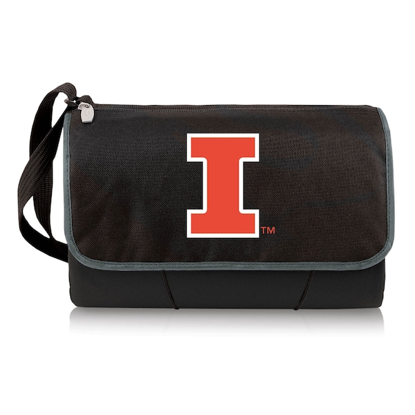 Picnic Time Family Of Brands NCAA Illinois Fighting Illini Blanket Tote Outdoor Picnic Blanket - Beach Blanket 820-00-175-214-0 - main