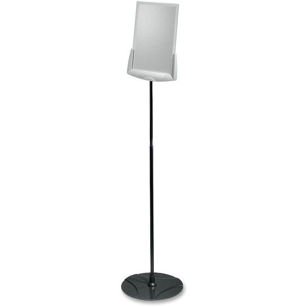 Durable Office Products Floor Model Sign Holder, Gray DBL558957 - main