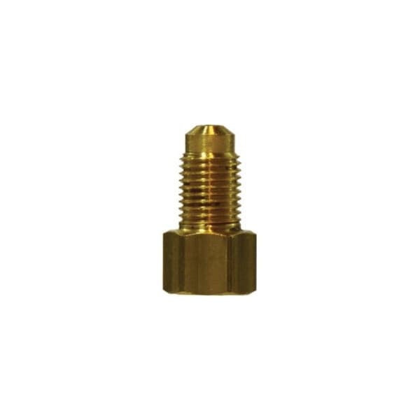 First Fitting & Fastener 5/16 X 3/16 BRASS DUAL MASTER CLINDER ADAPTER INVERTED FLARE 12202MID - main