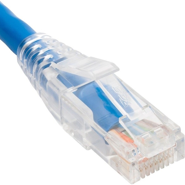 Icc 3 ft. CAT5e Clear Boot Patch Cord, Blue ICPCSP03BL - main