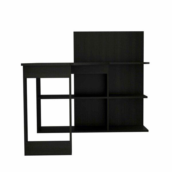 Homeroots 48" Black L Shape Computer Desk 403795 - main