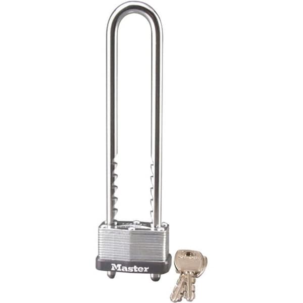 Master Lock Padlock, Keyed Different, Adjustable Shackle, Rectangular Steel Body, Steel Shackle, 13/16 in W 517D - main