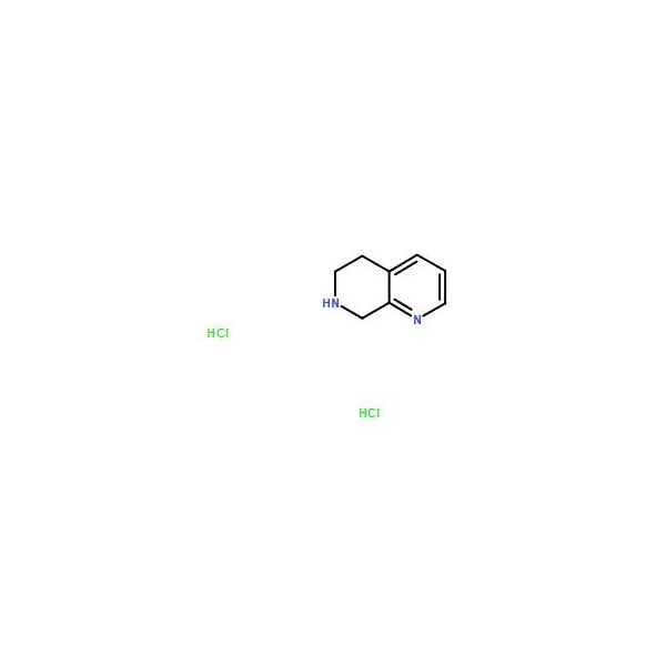 Ak Scientific 5, 6, 7, 8-Tetrahydro-1, 7-naphthyridine dihydrochloride (1g), CAS 351038-62-5 4315AB-1g - main
