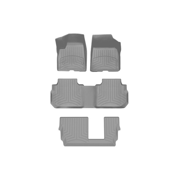 Weathertech Grey, Front and Rear and Rear FloorLiner HP 461080-1-2-4IM - main
