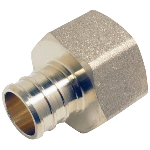 Apollo Valves Pipe Adapter, 34 in, PEX x FPT, Brass, 200 psi Pressure APXFA3434 - main