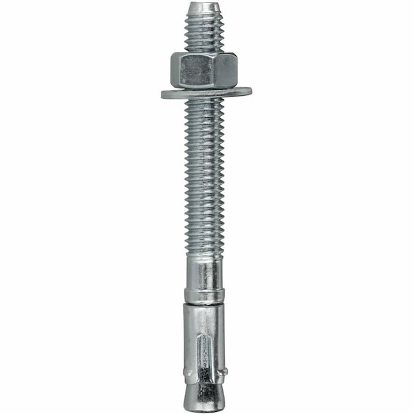 Dottie Wedge Anchor, 1/2" Dia., 5-1/2" L, Carbon Steel Zinc Plated, 50 PK W12512 - main