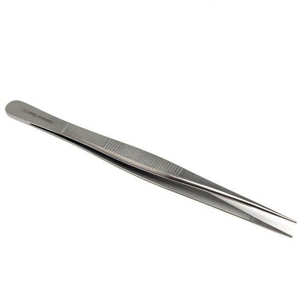 A2Z Scilab Tweezers, Fine Serrated Tip Lab Forceps, 6 inch, Stainless Steel A2Z-ZR1126 - main