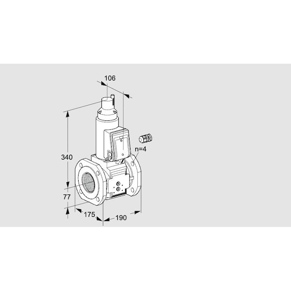 Honeywell Kromschroder VLV ASSY, SOLND, 2 1/2FLG GAS VAS665F05LQ3 KS88202719 - main